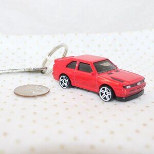 Hot Wheels '84 Audi Quattro CUSTOM keychain OOAK